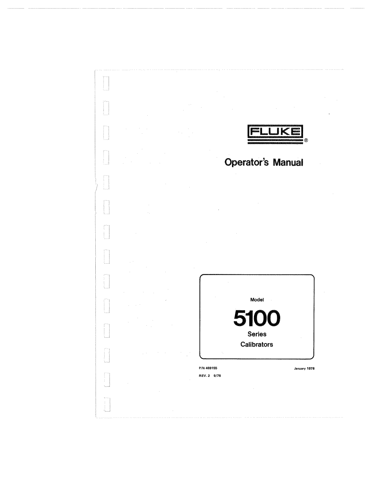 Fluke 5100 User Manual