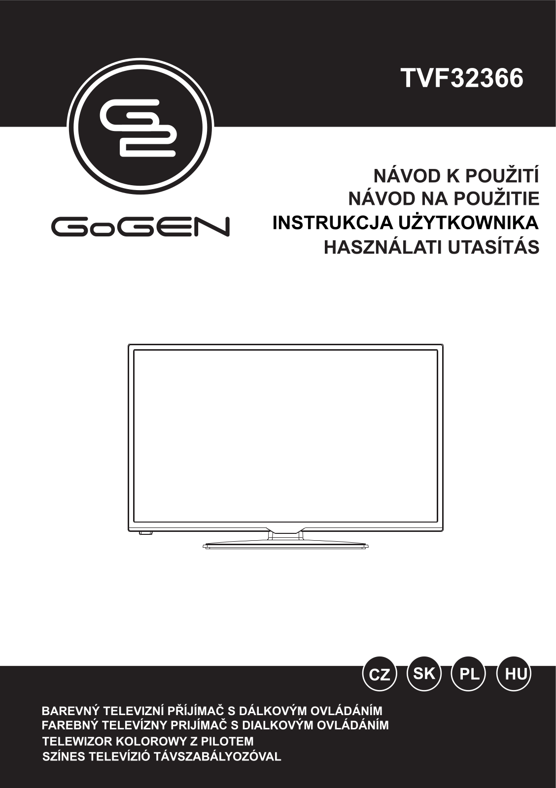 GoGEN TVF 32366 User Manual