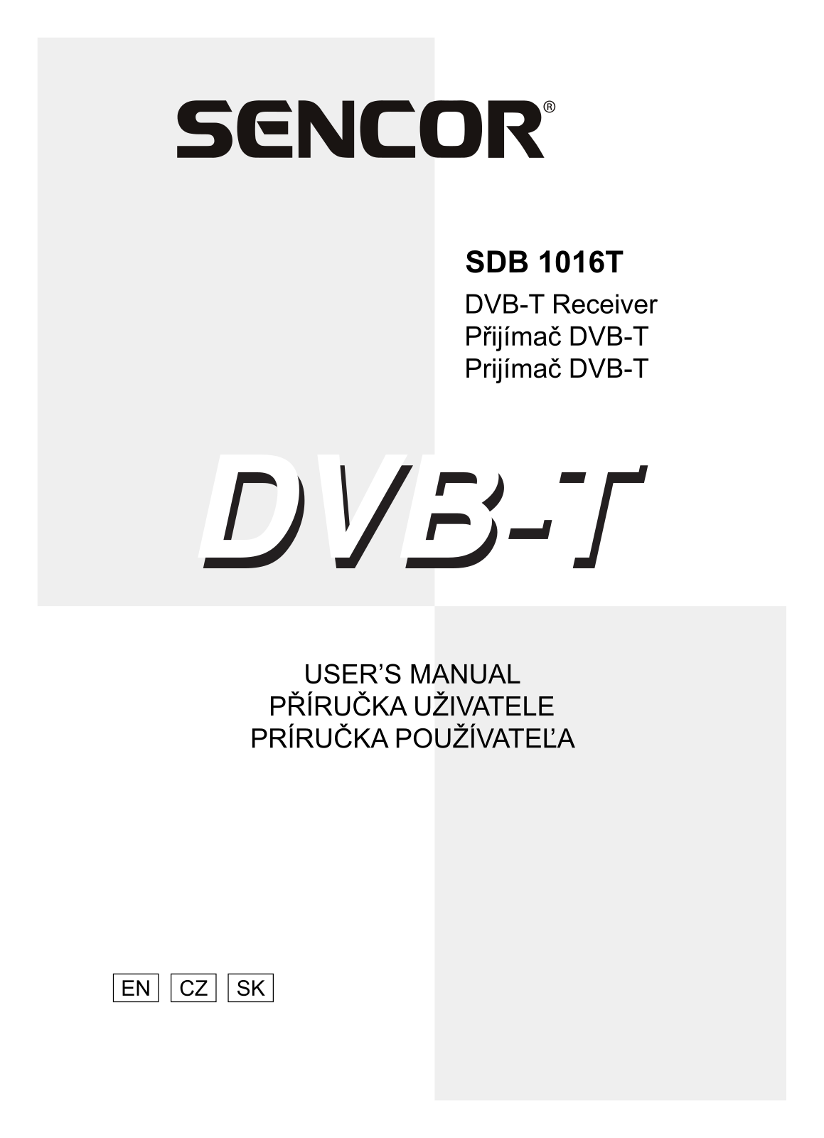 Sencor SDB 1016T User Manual