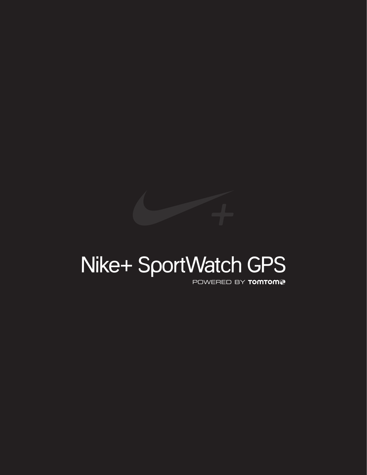 TOMTOM GPS MONTRE NIKE+ User Manual