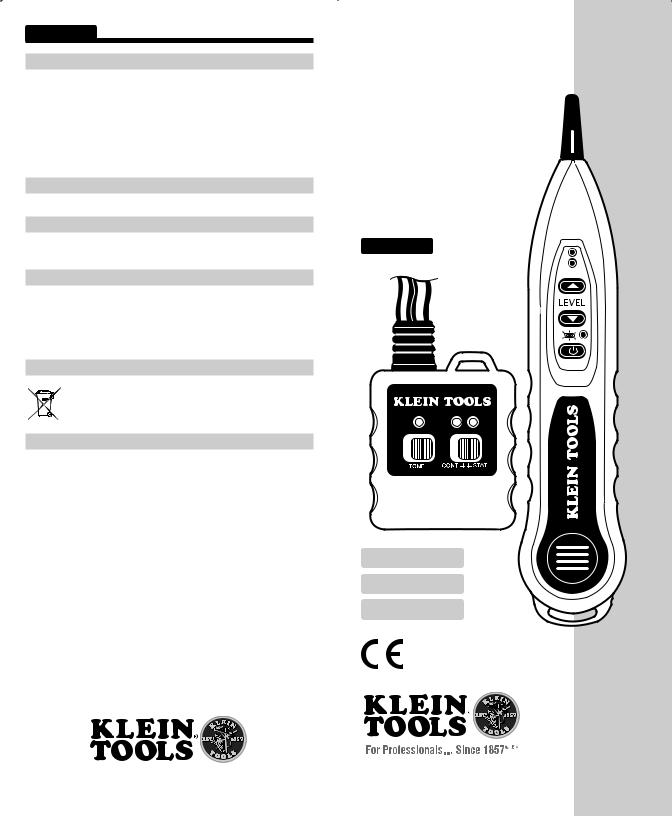 Klein Tools VDV500-051 User Manual