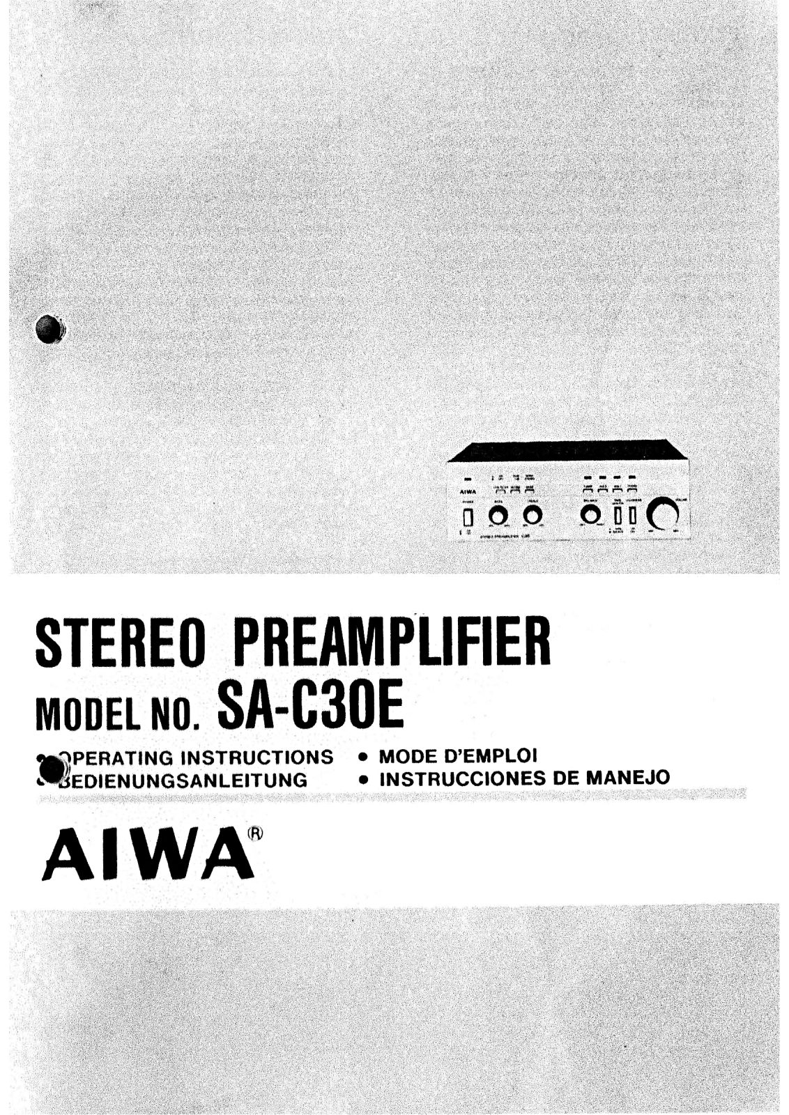 Aiwa SA-C30E Owners Manual