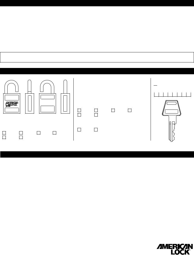 Master Lock A3105 User Manual