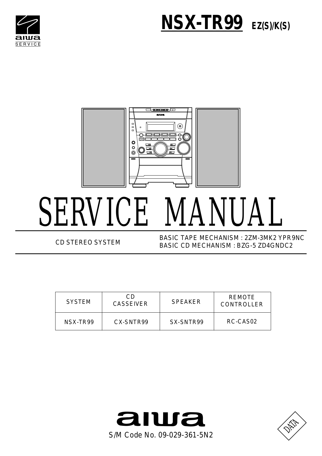 Aiwa NSX-TR99 User Manual