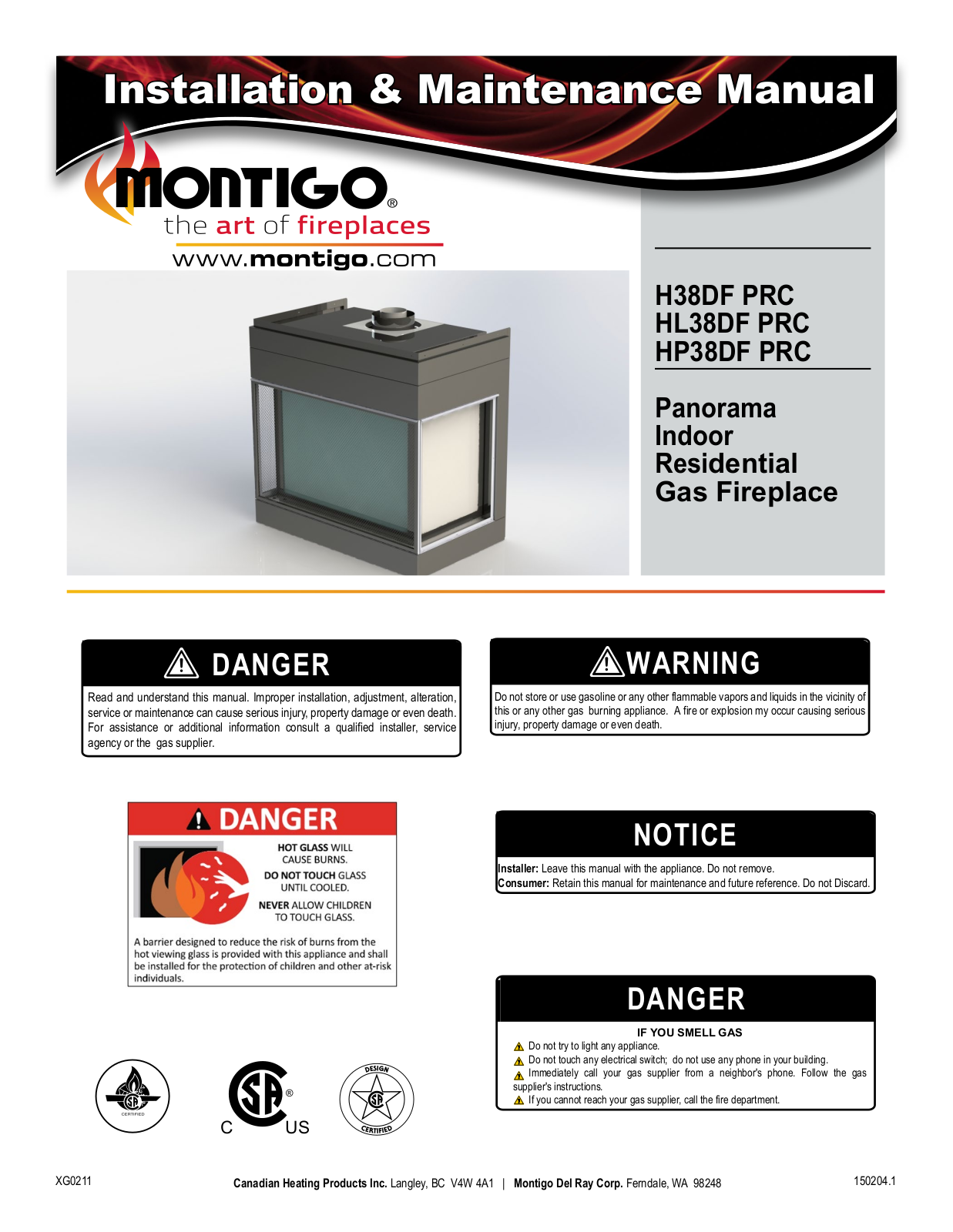 Montigo H38DF PRC User Manual