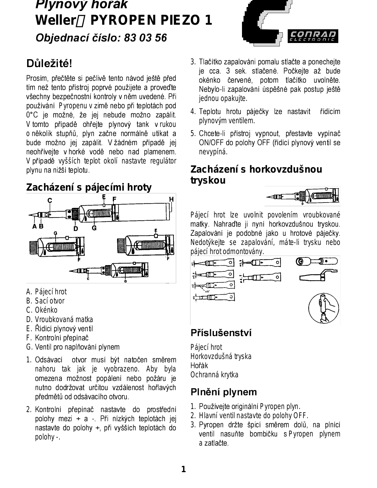 Weller 830356 User guide