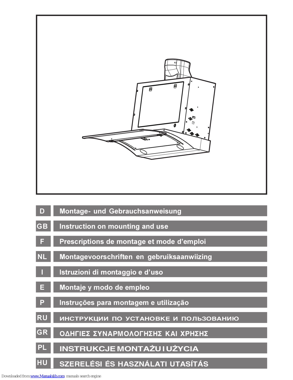 Smeg KSET650X Instruction On Mounting And Use Manual