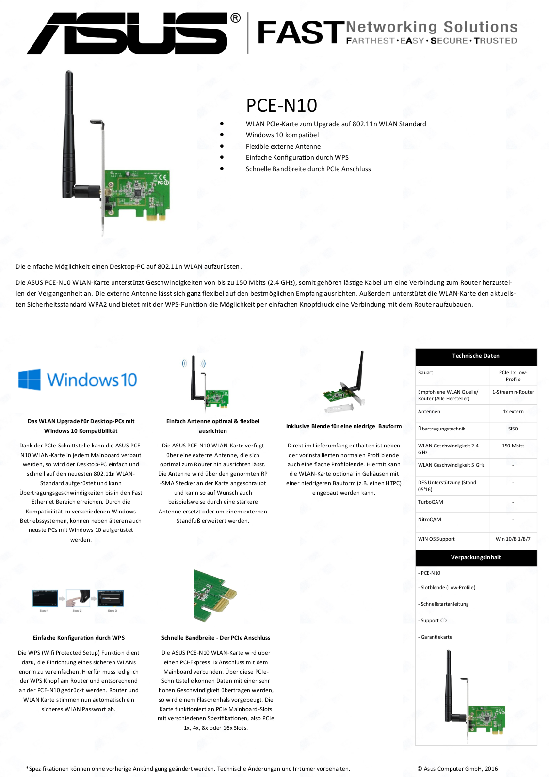 ASUS PCE-N10 User Manual