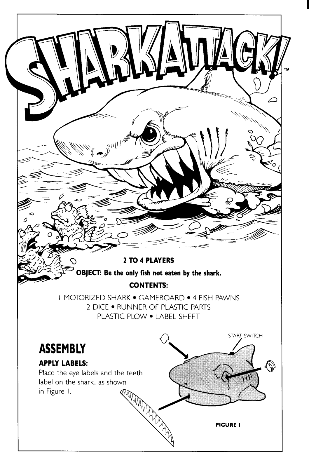 Hasbro SHARK ATTACK User Manual