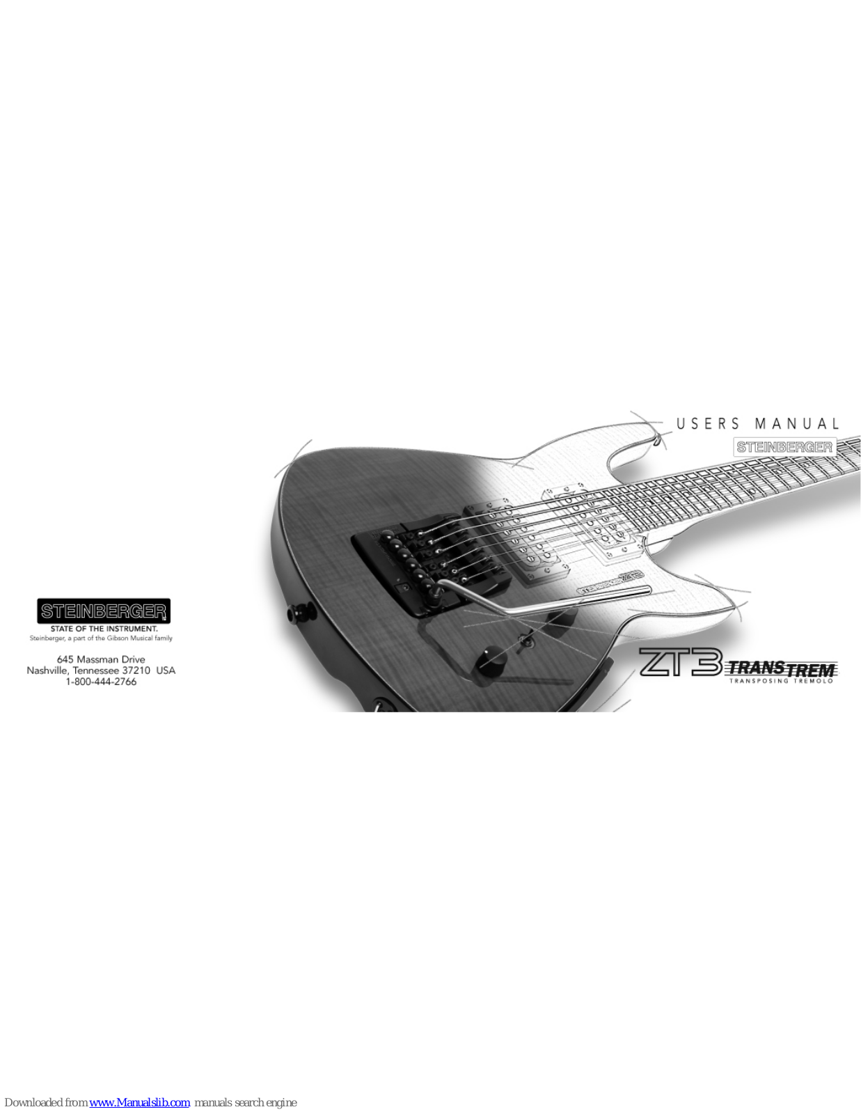 Steinberger ZT3 User Manual