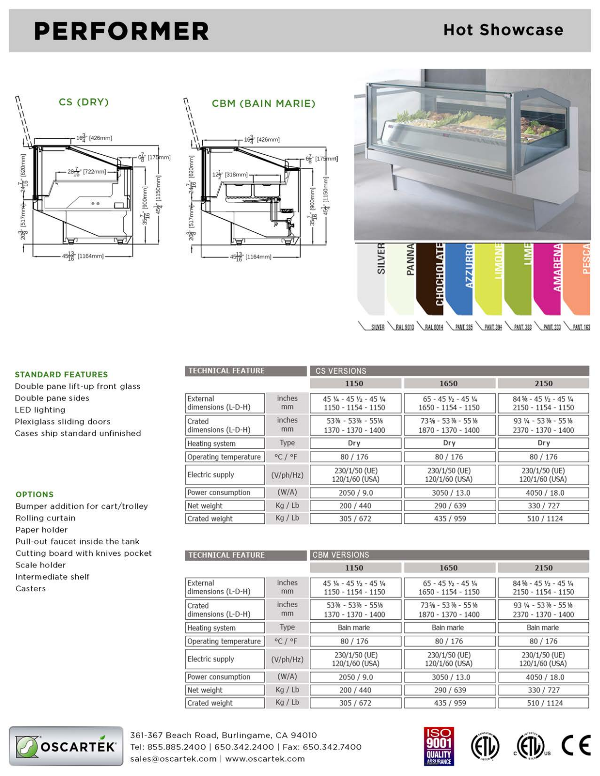 Oscartek PERFORMER CBM1650 User Manual