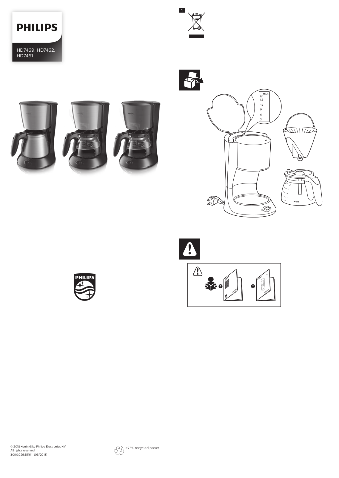 Philips HD7469, HD7462, HD7461 User Manual