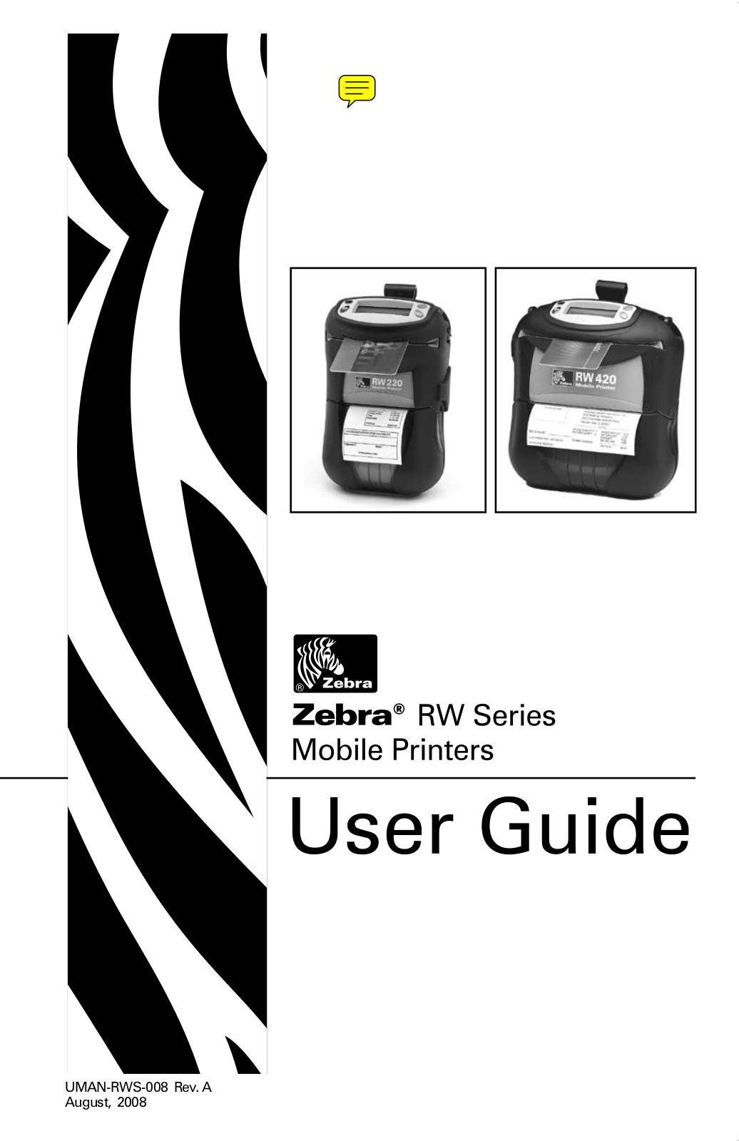 Zebra Technologies MD ZBR4RW Users manual