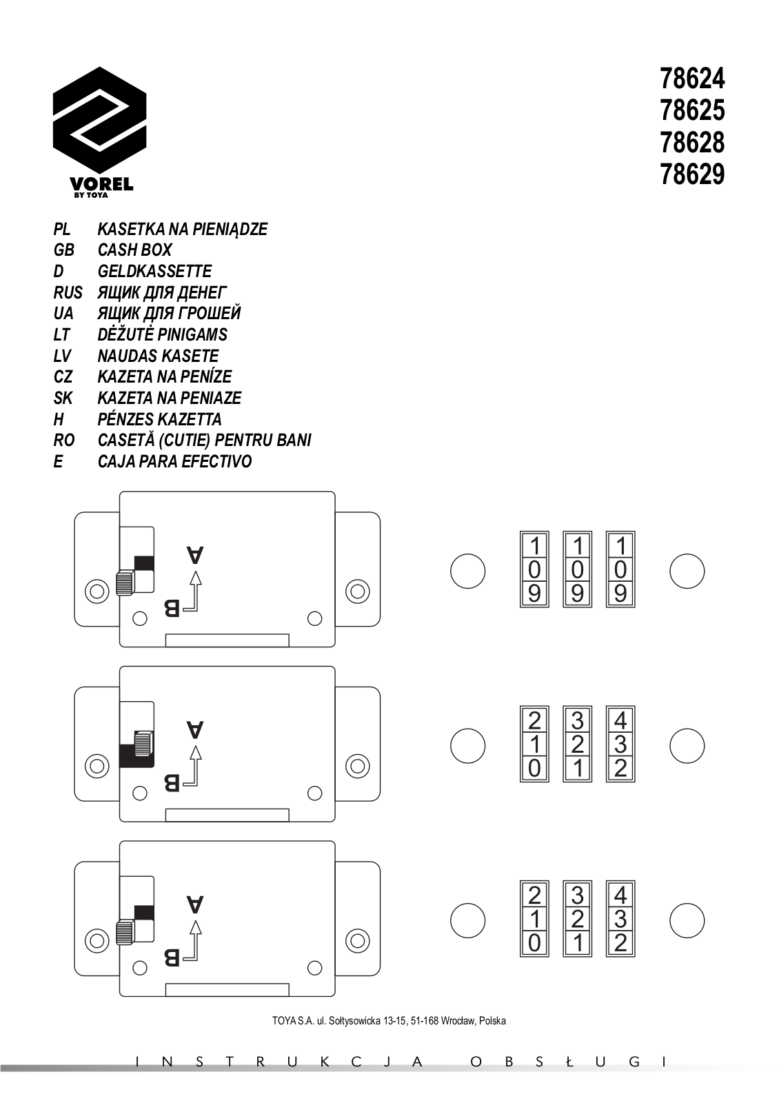 VOREL 78628, 78624, 78625, 78629 User guide - ManualMachine.com