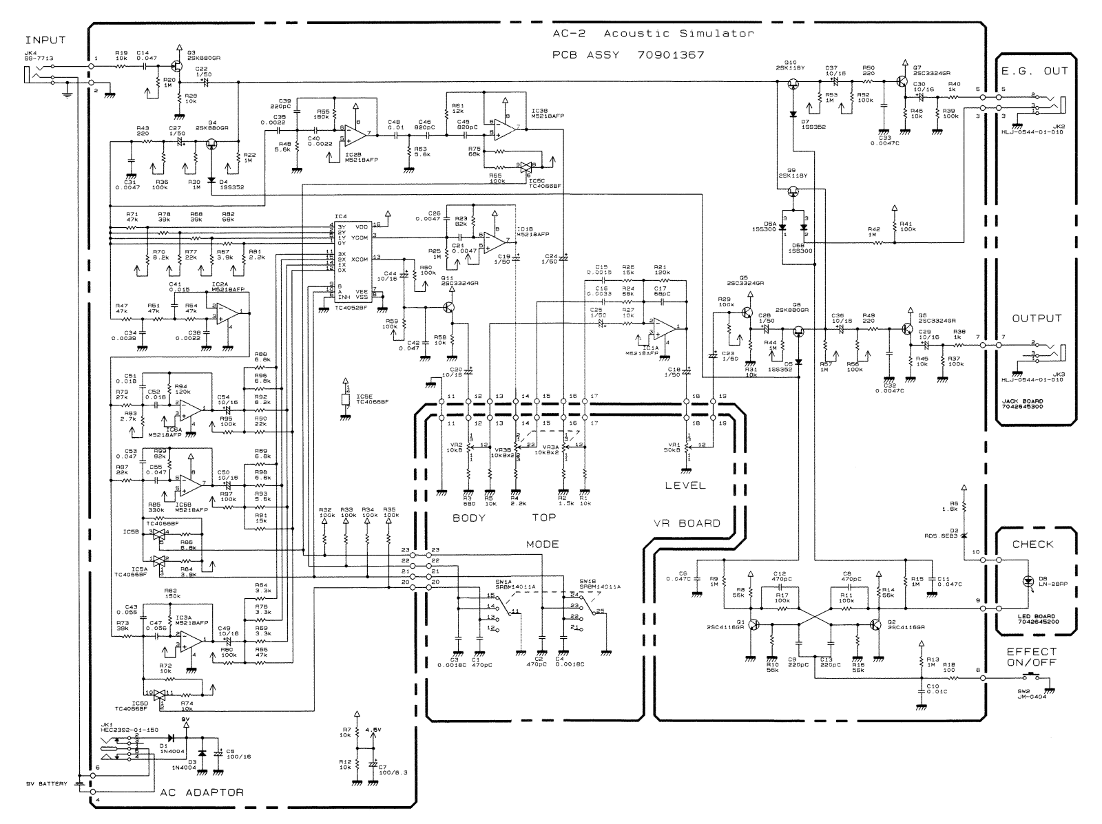 Boss ac2 schematic