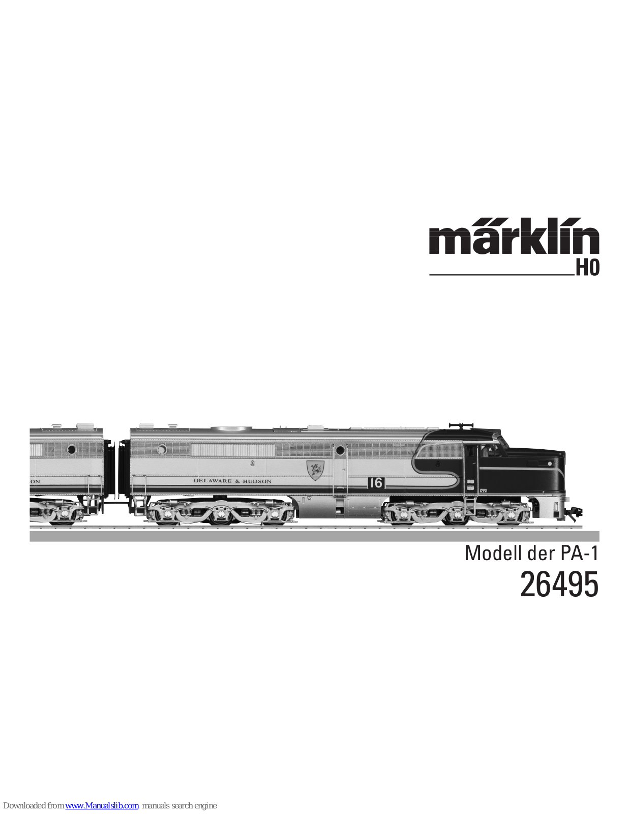marklin 26495 User Manual - ManualMachine.com