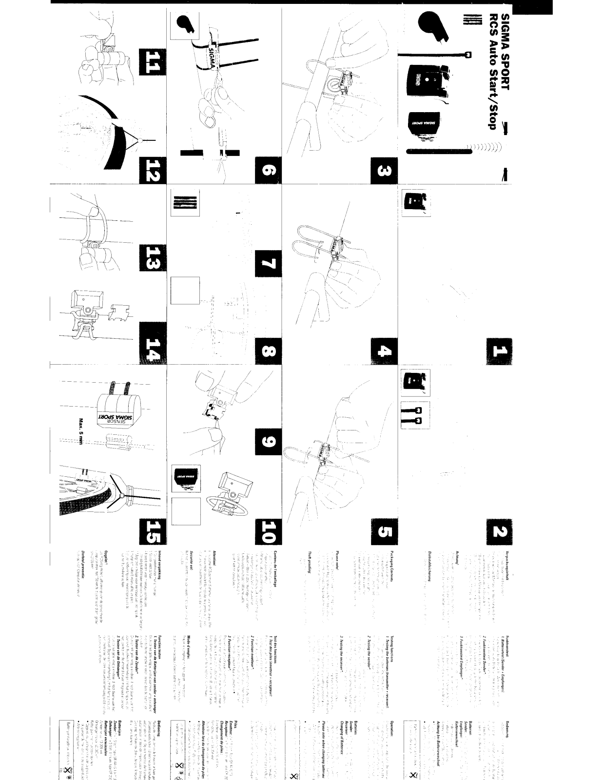 Sigma Sport USA 367RCS Users Manual