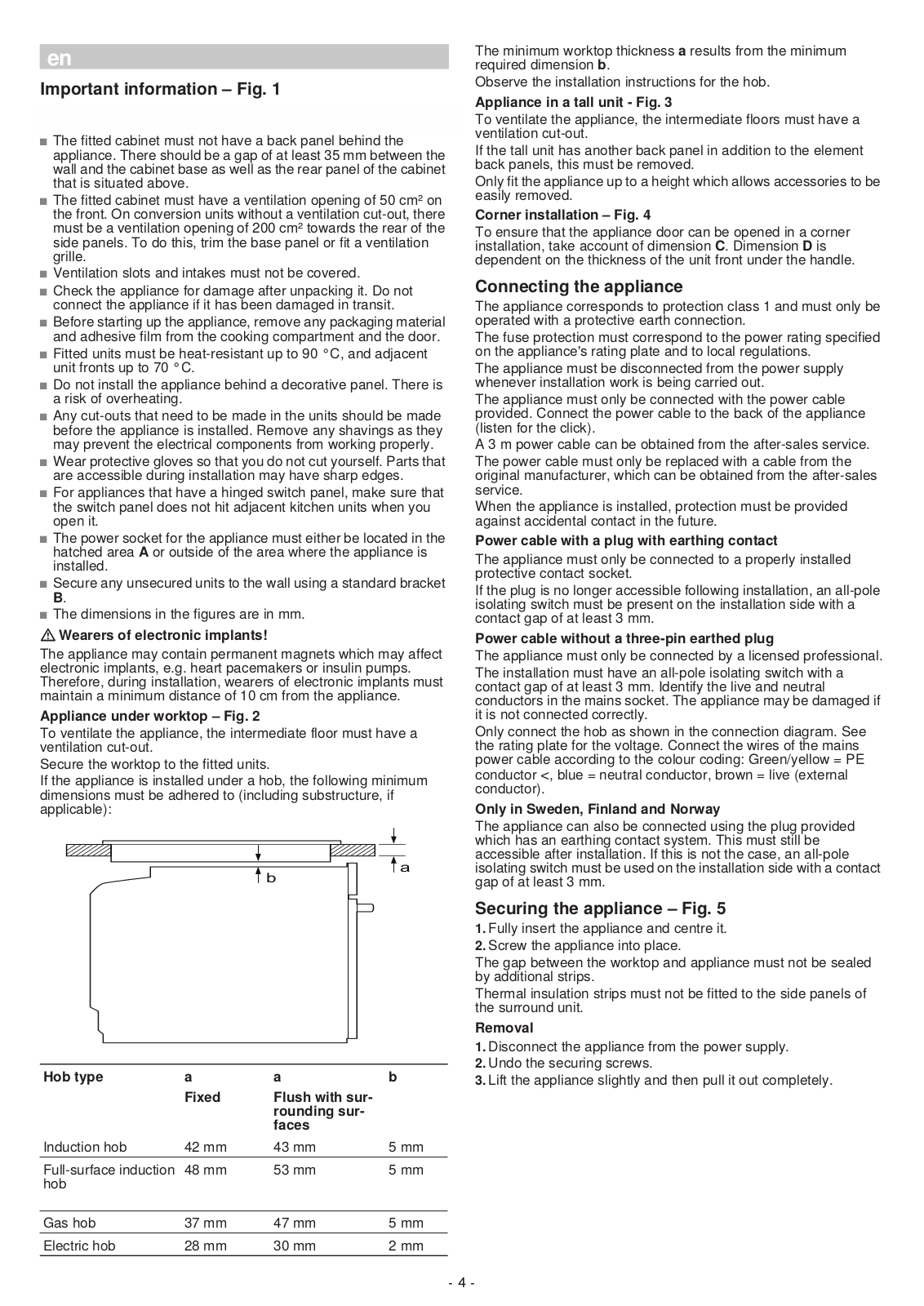 Siemens CM836GPB6A Installation Guide