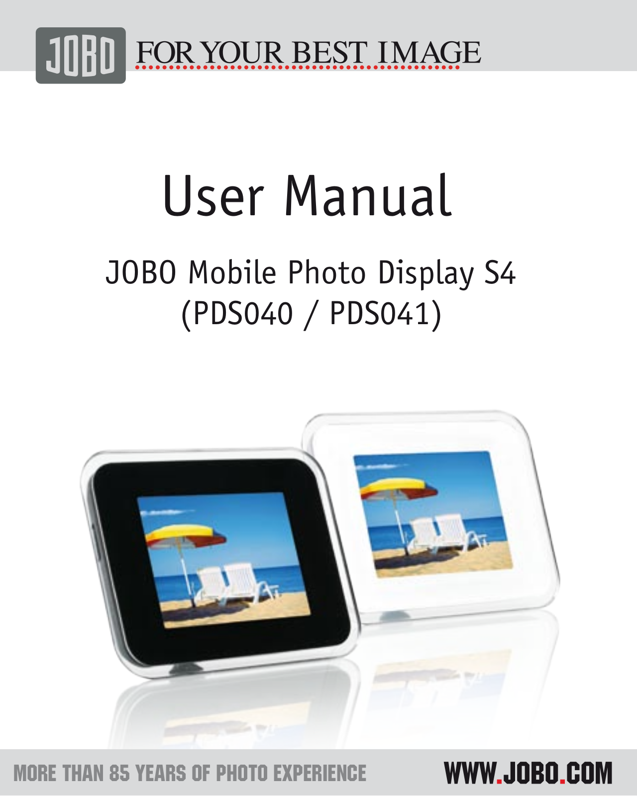 Jobo MOBILE PHOTO DISPLAY S4 PDS041, MOBILE PHOTO DISPLAY S4 PDS040 User Manual