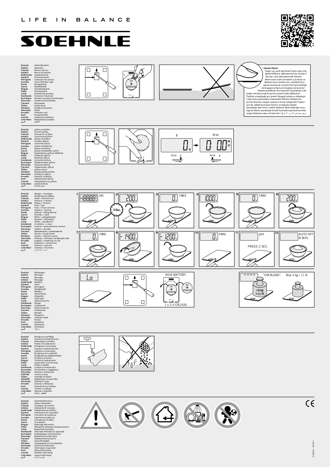 SOEHNLE 61508, 61505, 61504 Instruction Manual