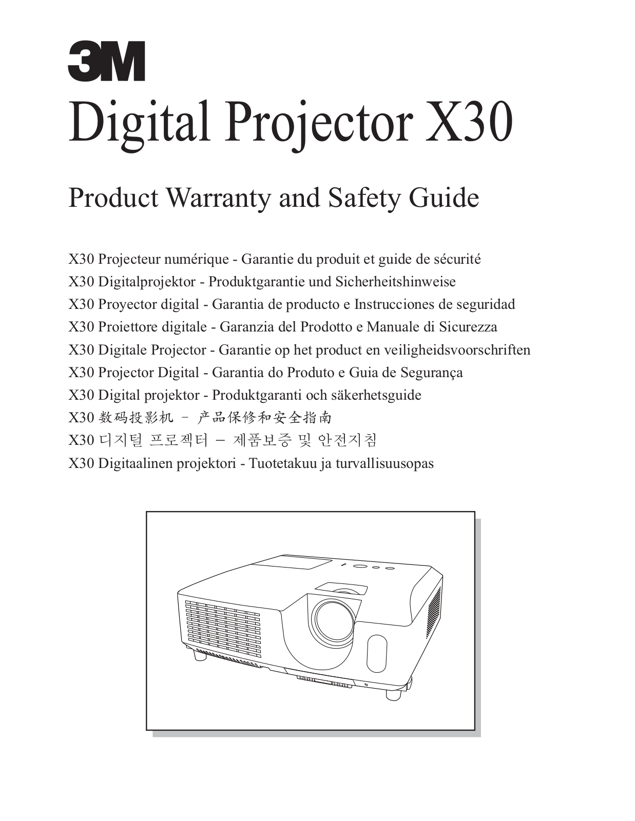 3M X30 Safety Guide