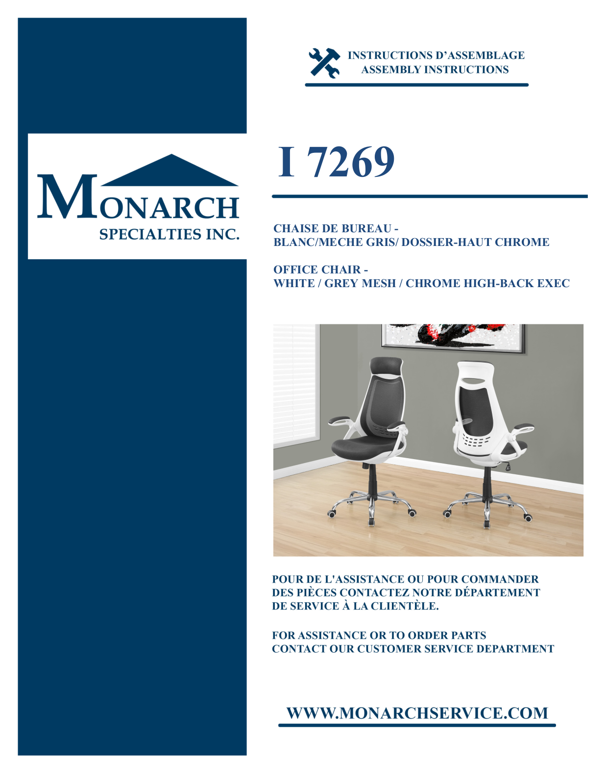 Monarch I7269 Assembly Guide