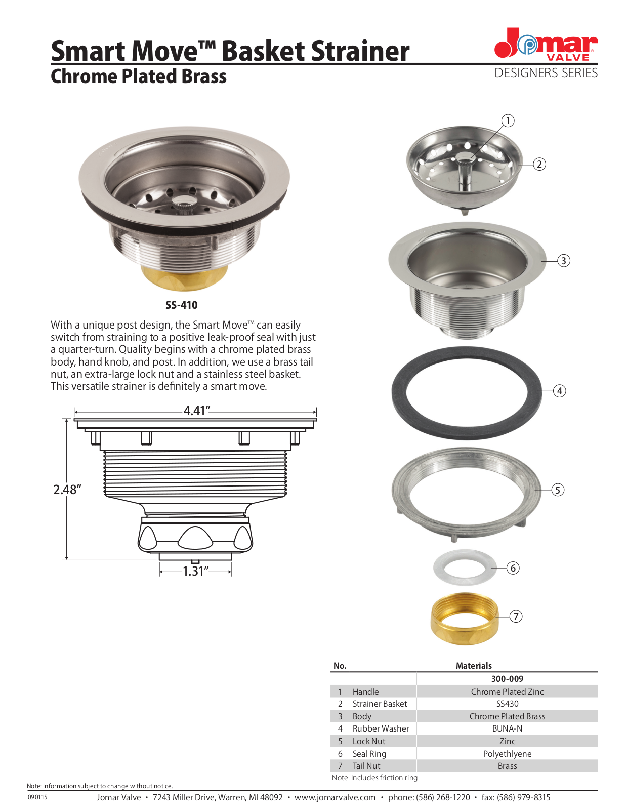 Jomar SS-410 User Manual