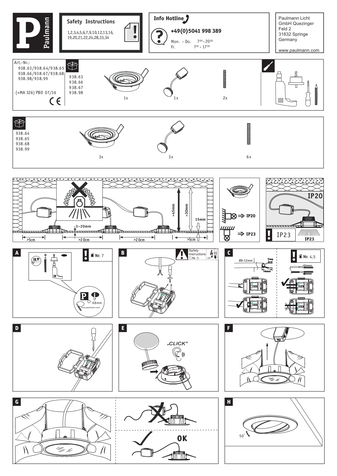 Paulmann 938.65 User Manual