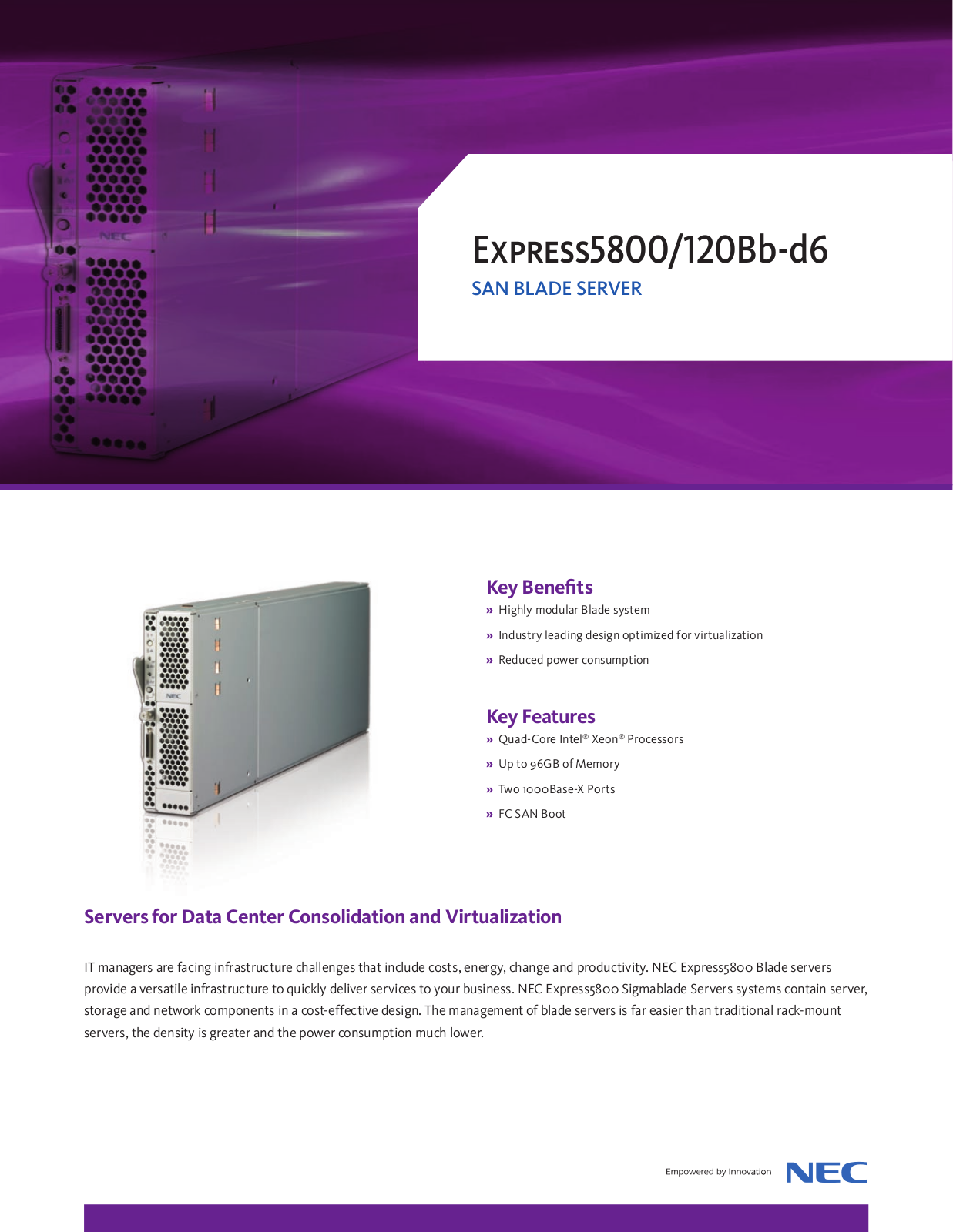 Univex Express5800, Express120Bb-d6 User Manual