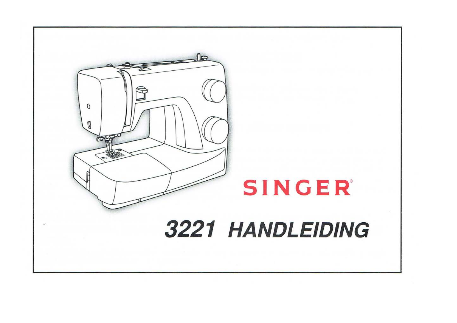 SINGER 3221 User Manual