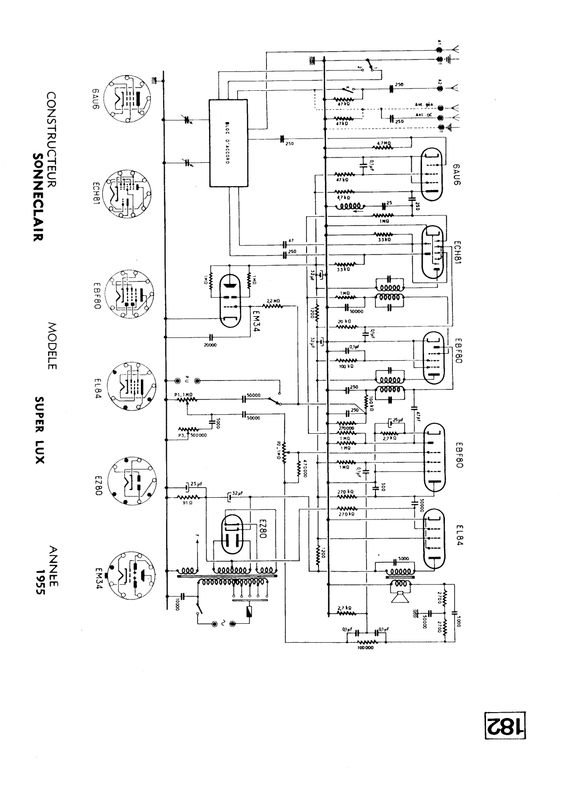 SONNECLAIR SUPERLUX 1955 User Manual - ManualMachine.com
