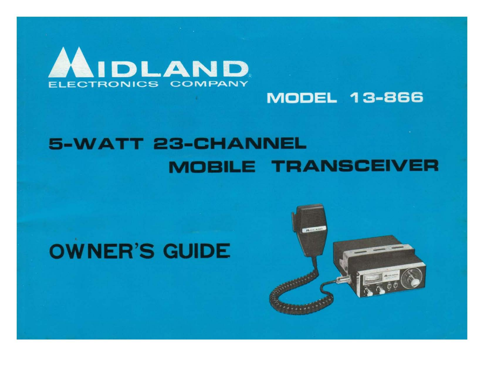 Midland 13-866 Service Manual