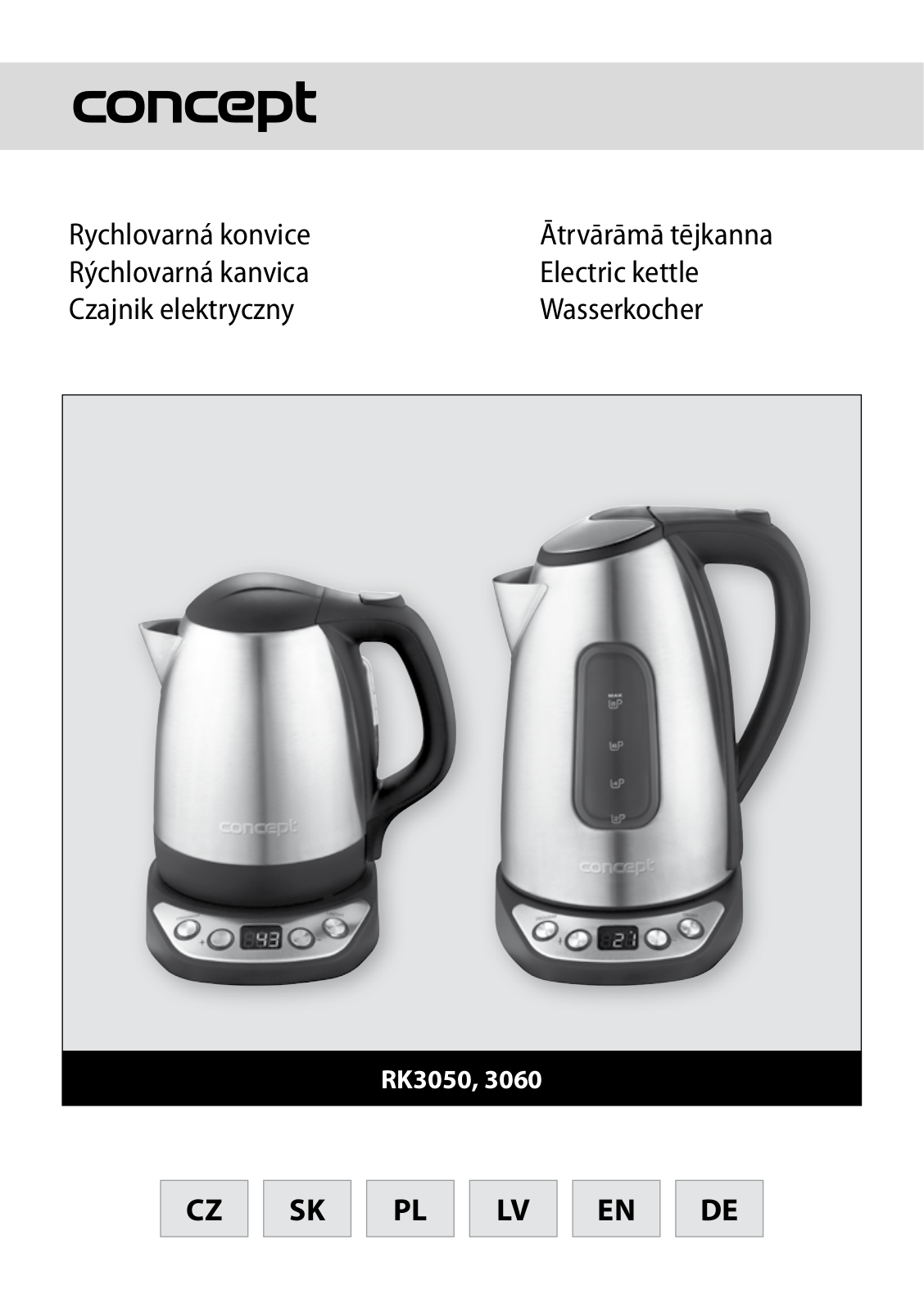 Concept RK-3050, RK-3060 User Manual