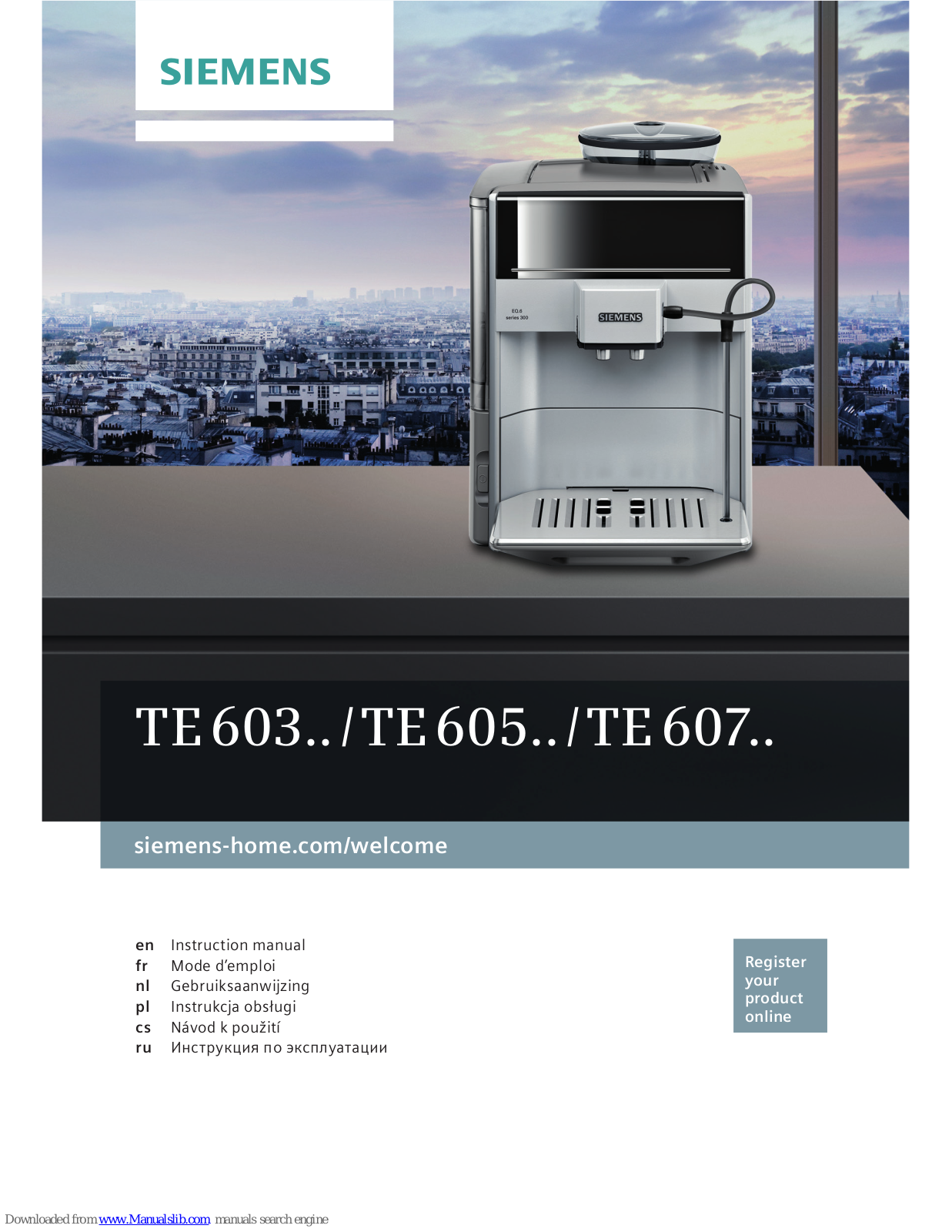 Siemens TE603,TE607,TE60 Instruction Manual