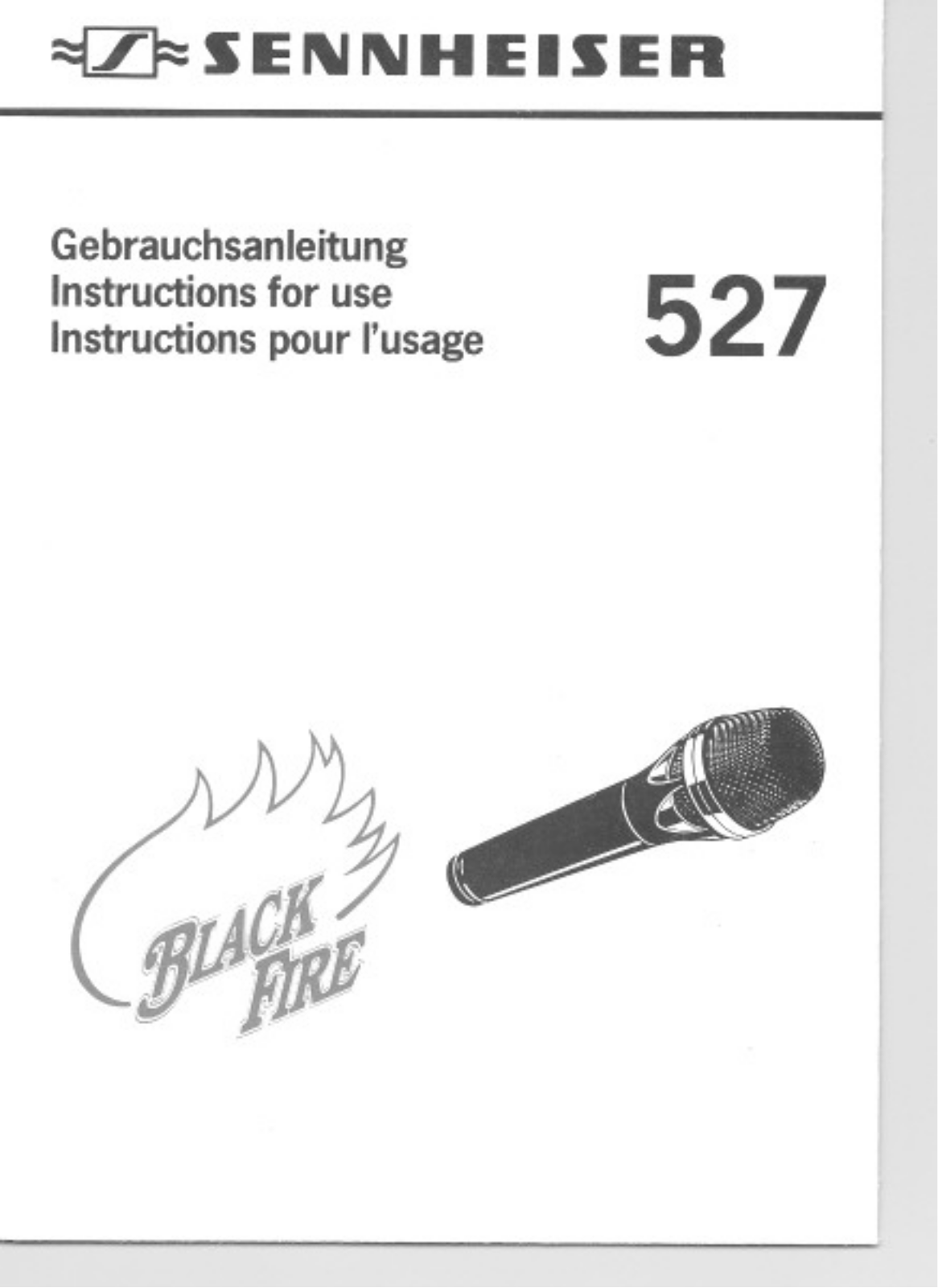 Sennheiser 527 Instruction Manual