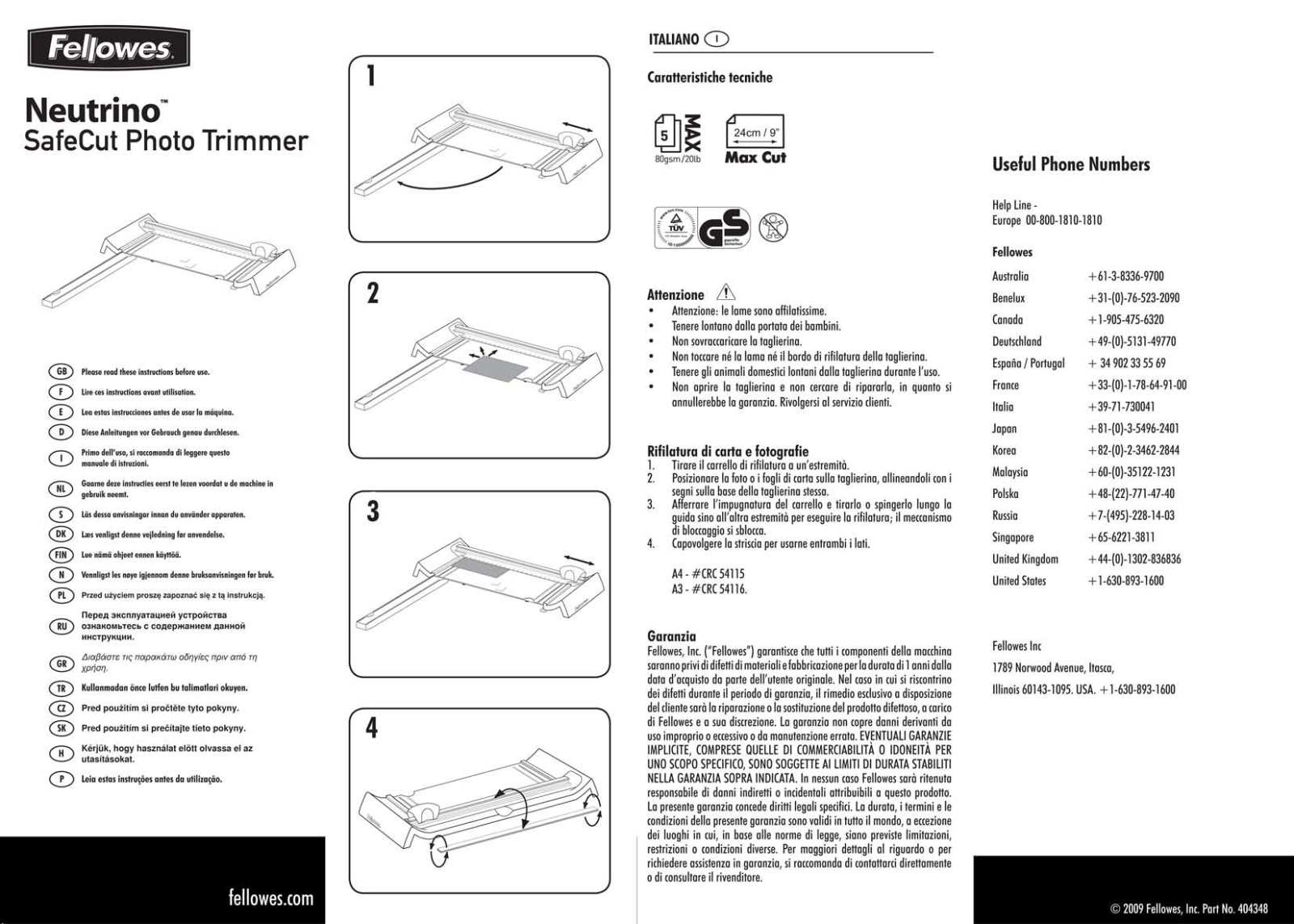 Fellowes NEUTRINO User Manual