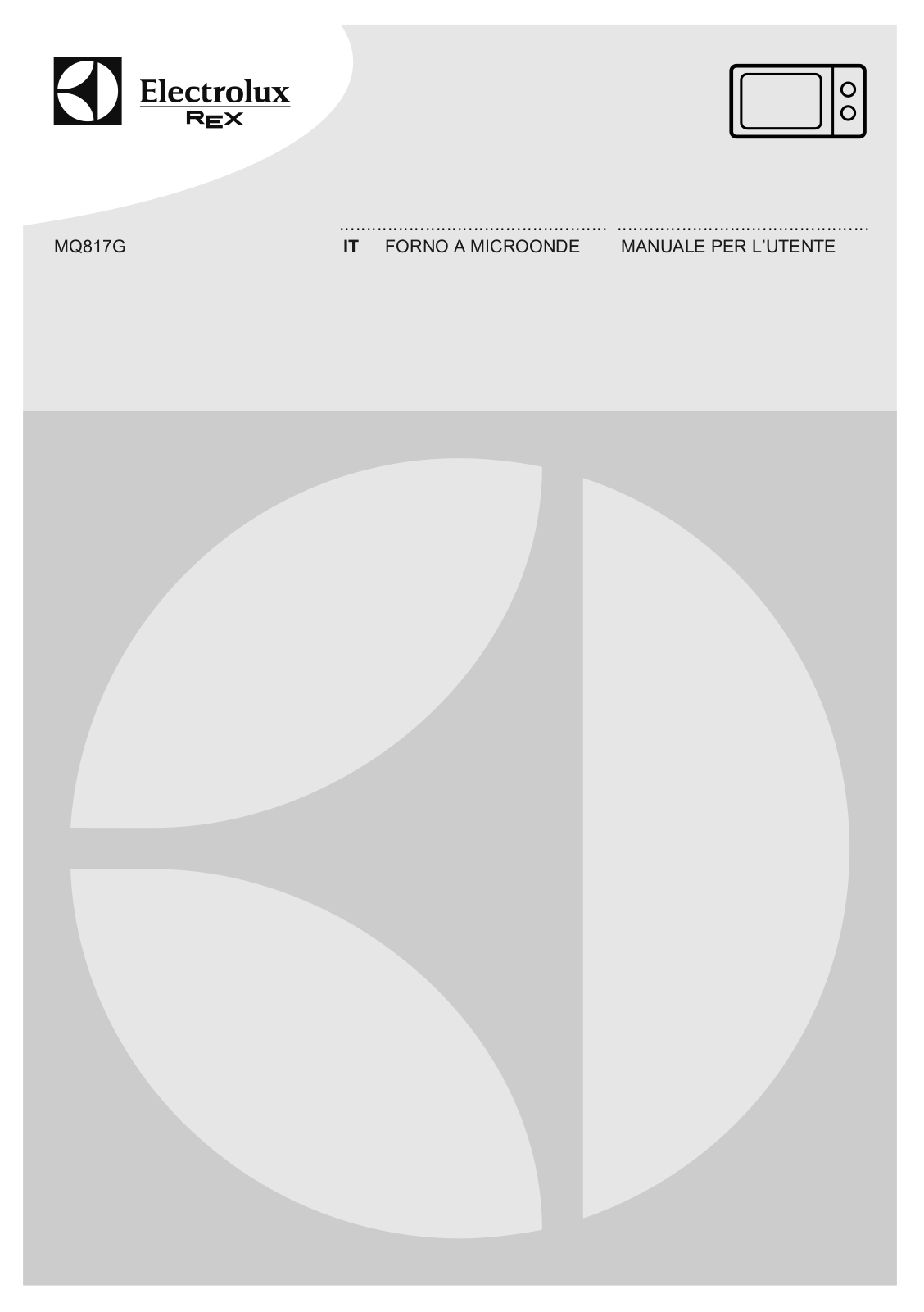 Electrolux MQ817GXE User manual