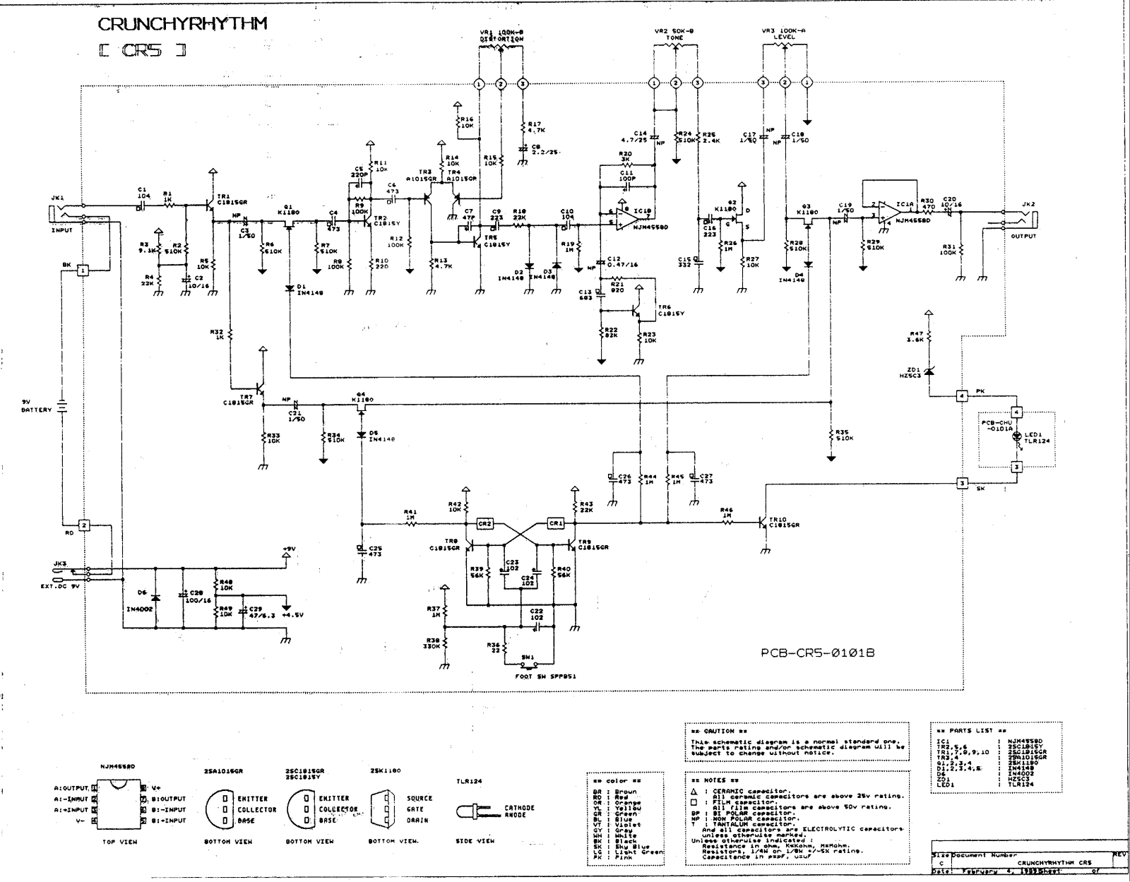 Ibanez cr5 schematic