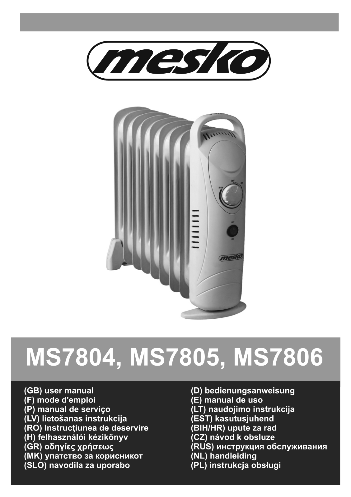 Mesko MS7804, MS7805, Ms7806 User manual - ManualMachine.com