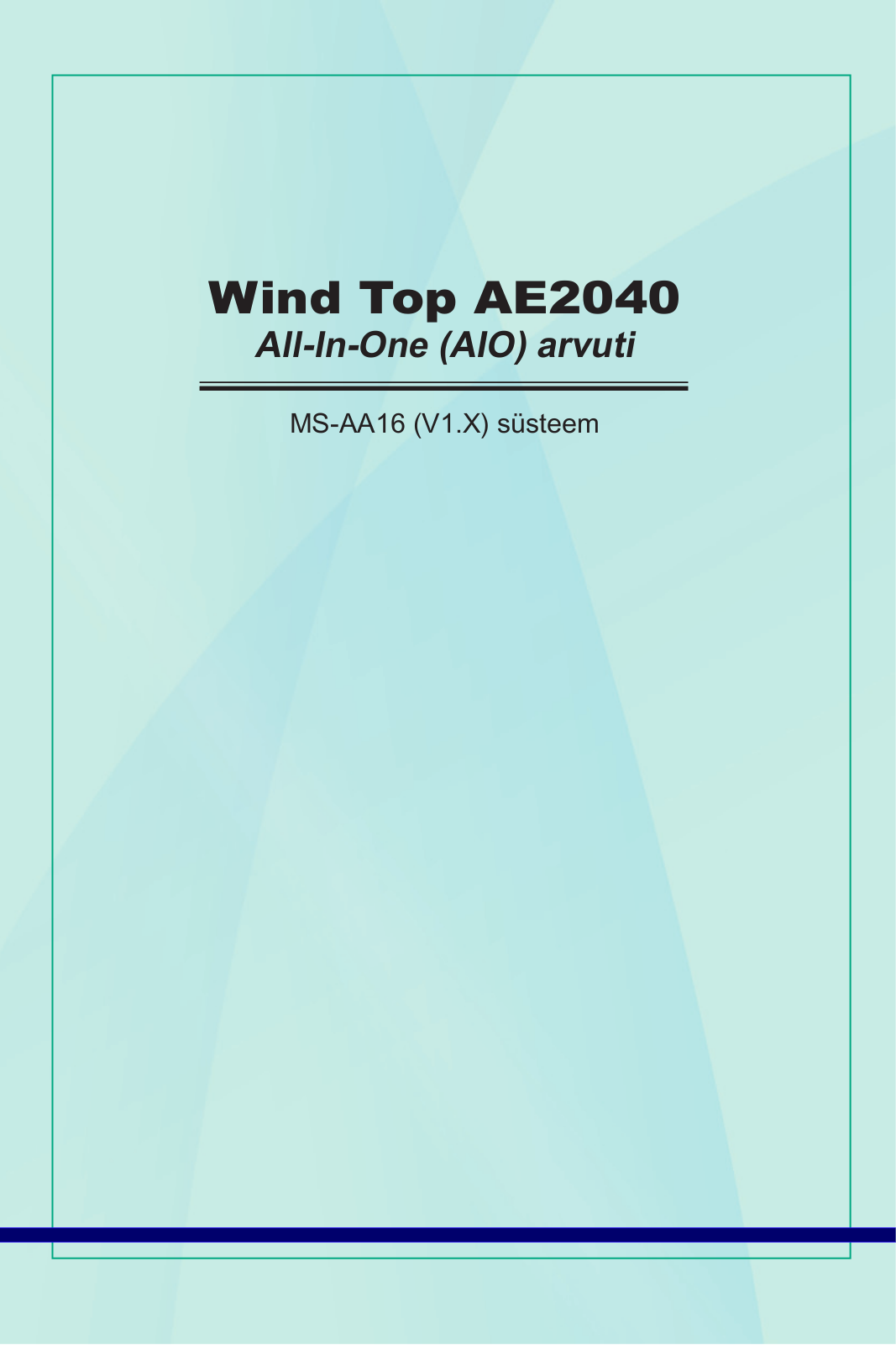 Msi WIND TOP AE2040 User Manual