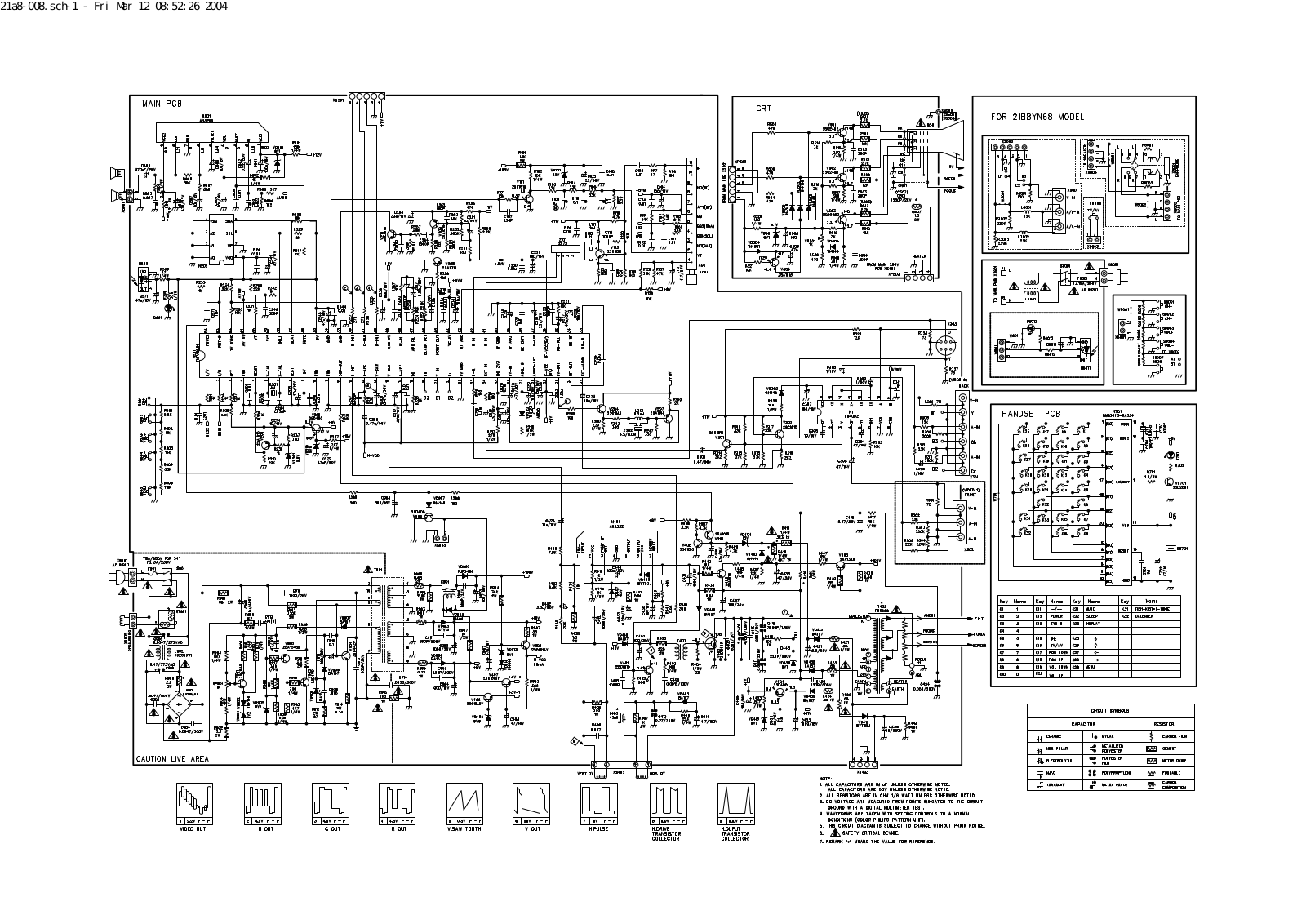 Toshiba 21F2 Erisson Schematic