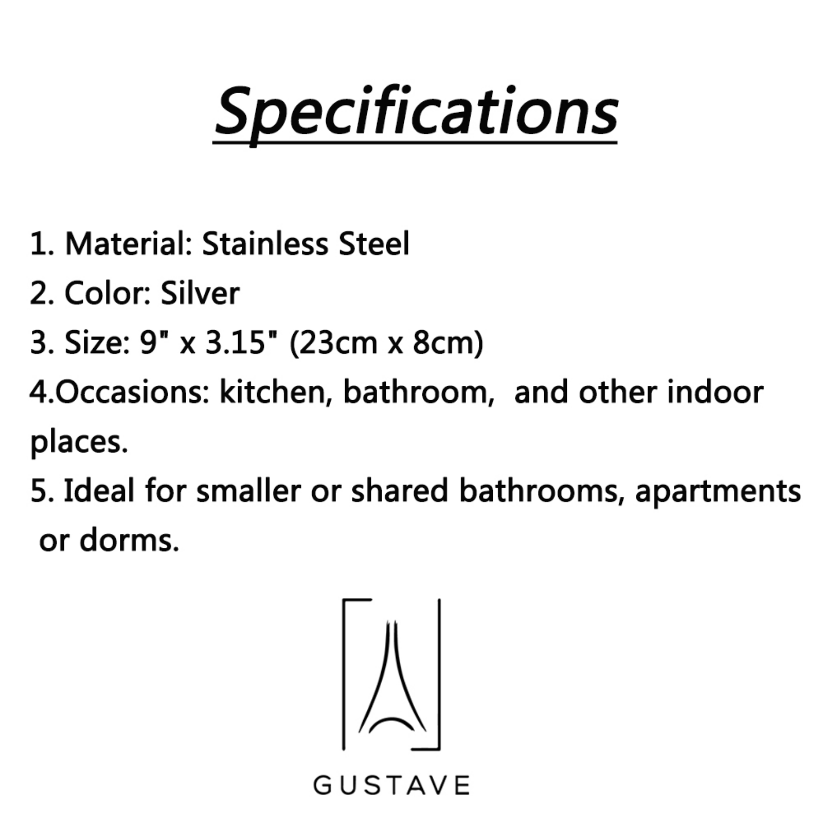 Gustave GBTA1003 Specifications - ManualMachine.com