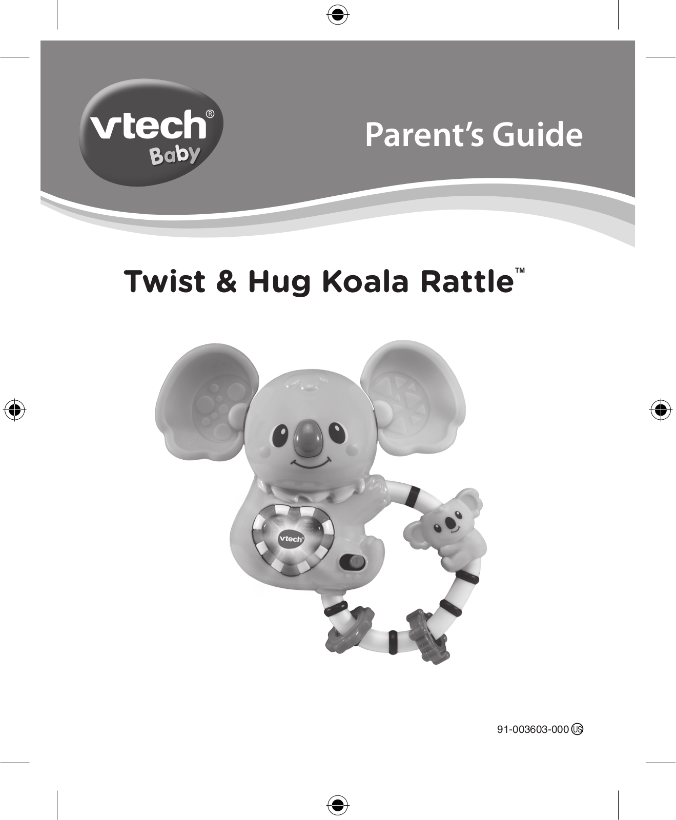 VTech Baby Twist & Hug Koala Rattle Parents' Manual