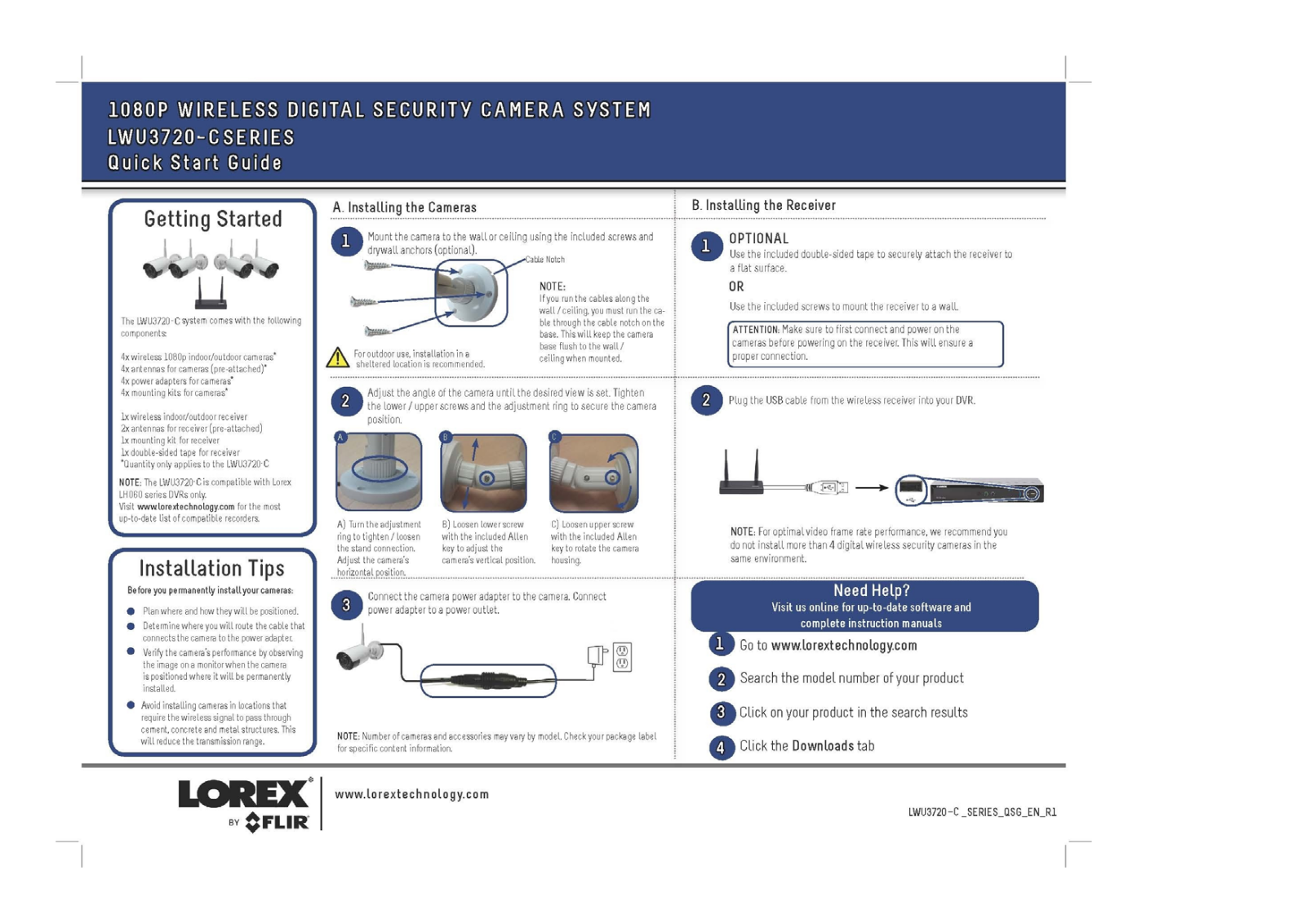 Lorex Technology LWU3720 User Manual