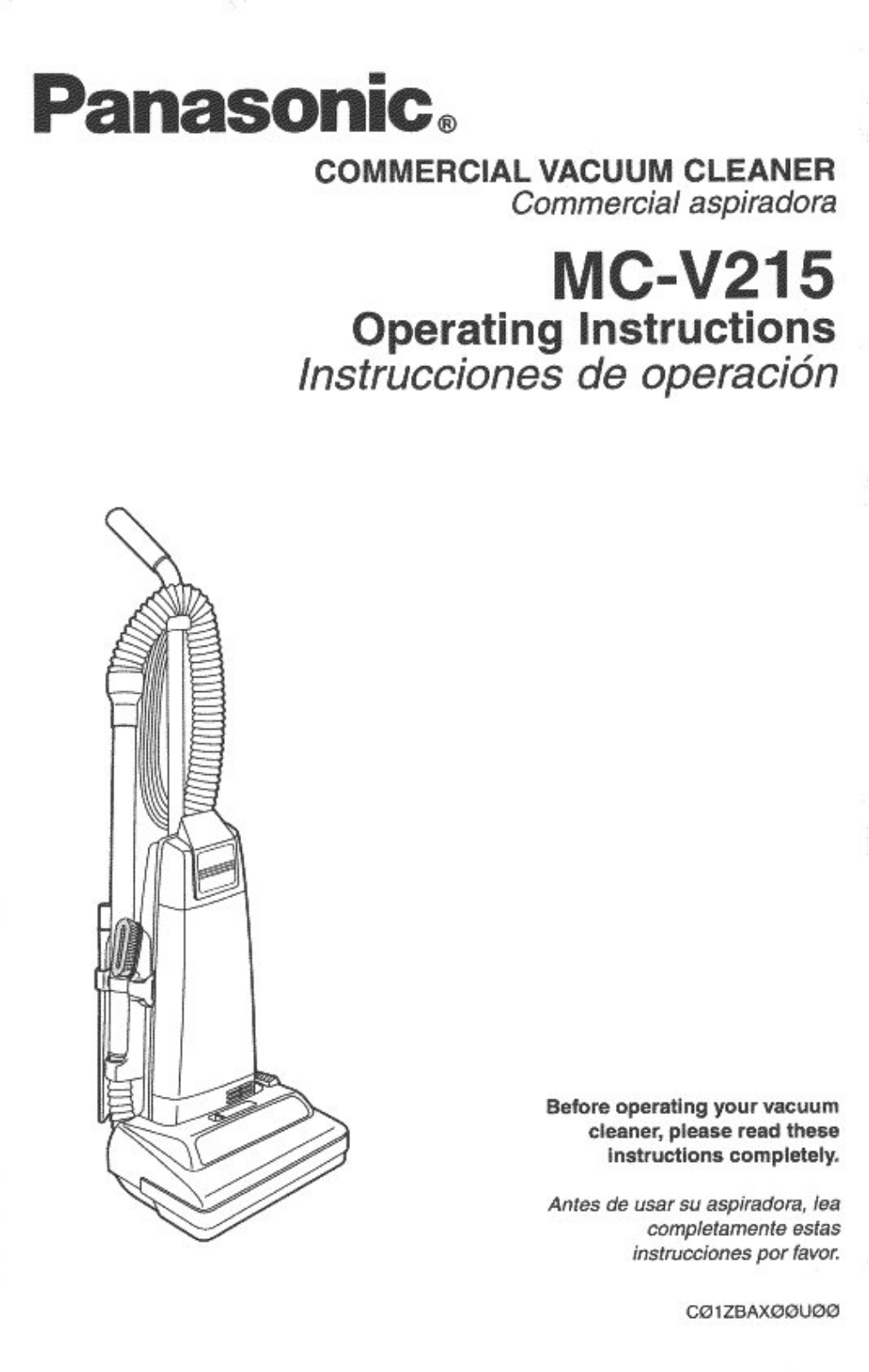 Panasonic MC-V215 User Manual