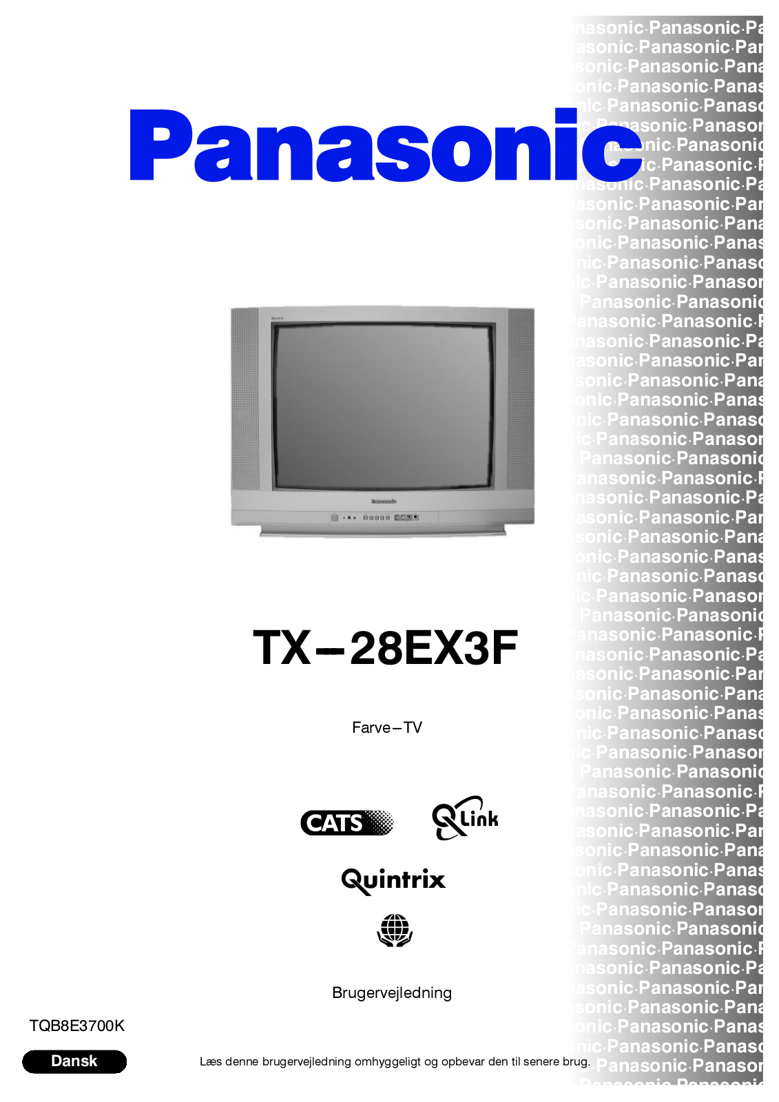 PANASONIC TX-28EX3F User Manual