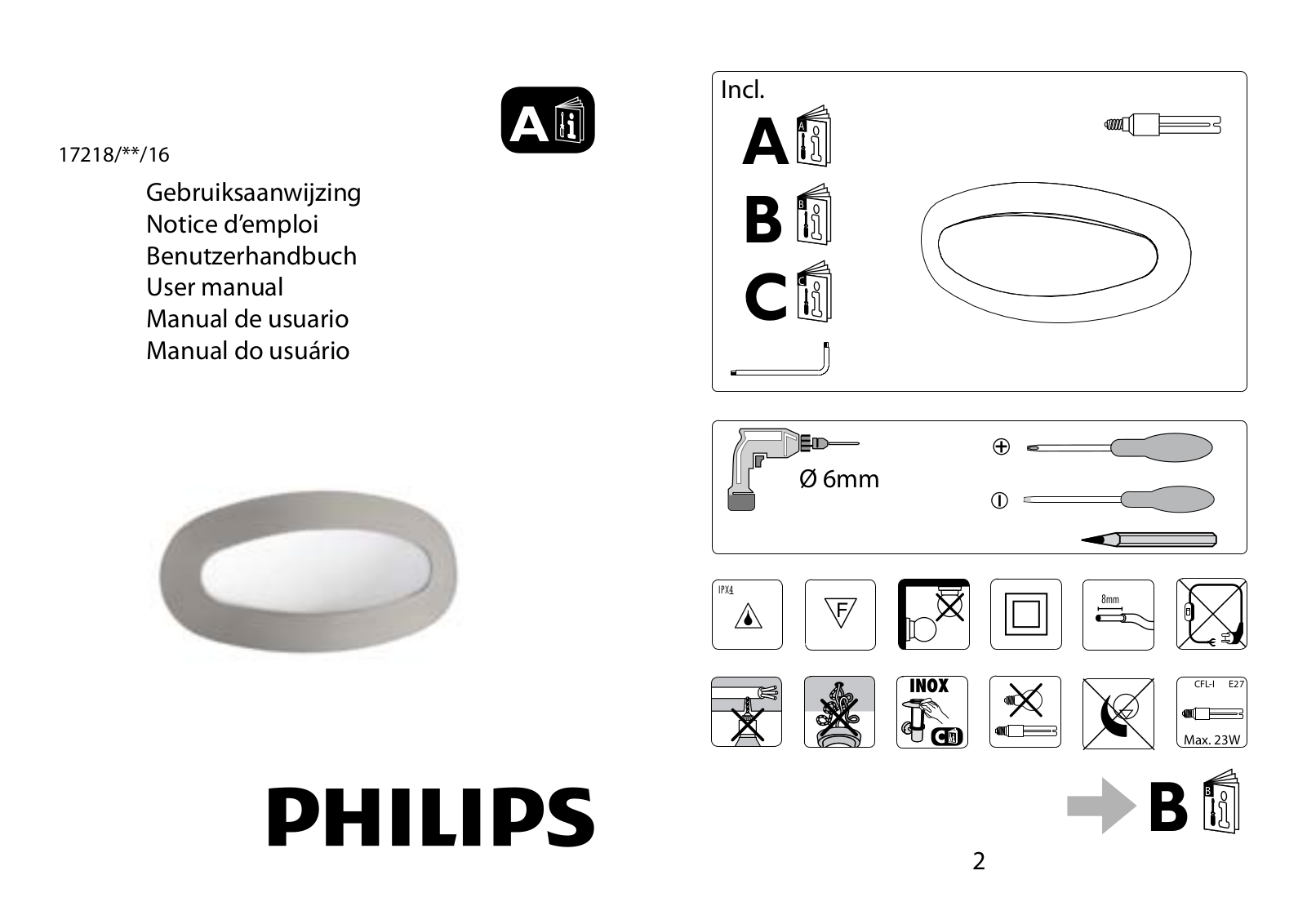 Philips 17218-47-16 User Manual