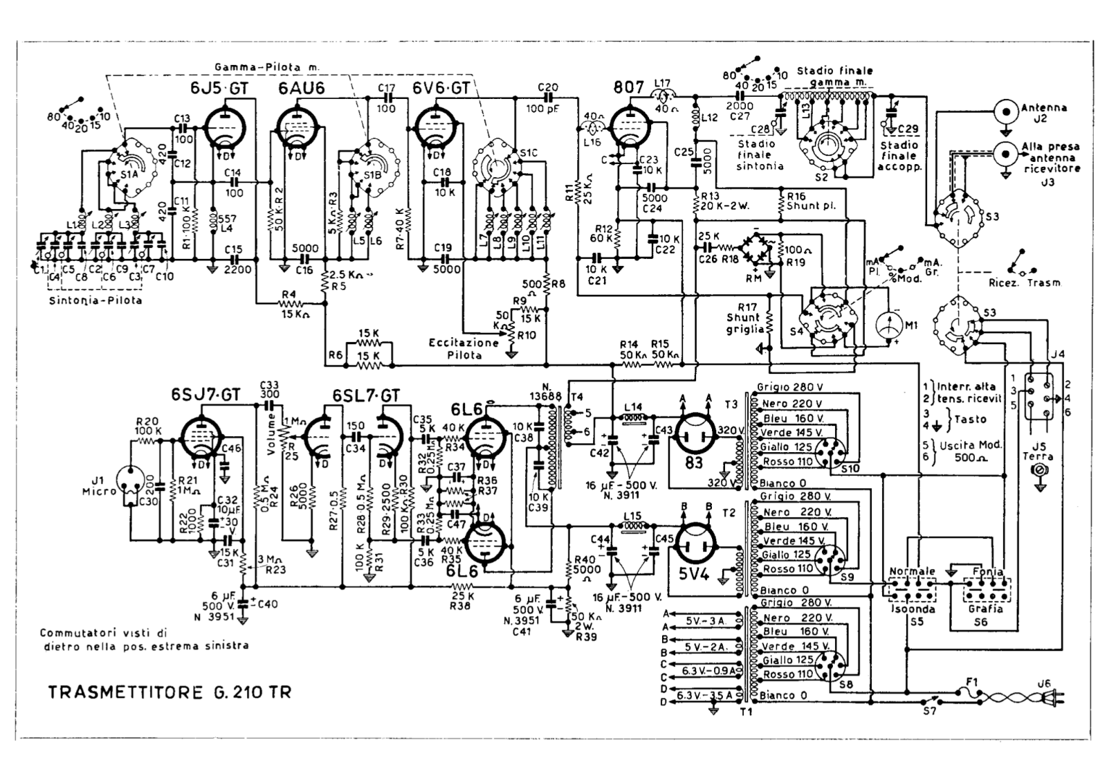 Geloso g210tr schematic