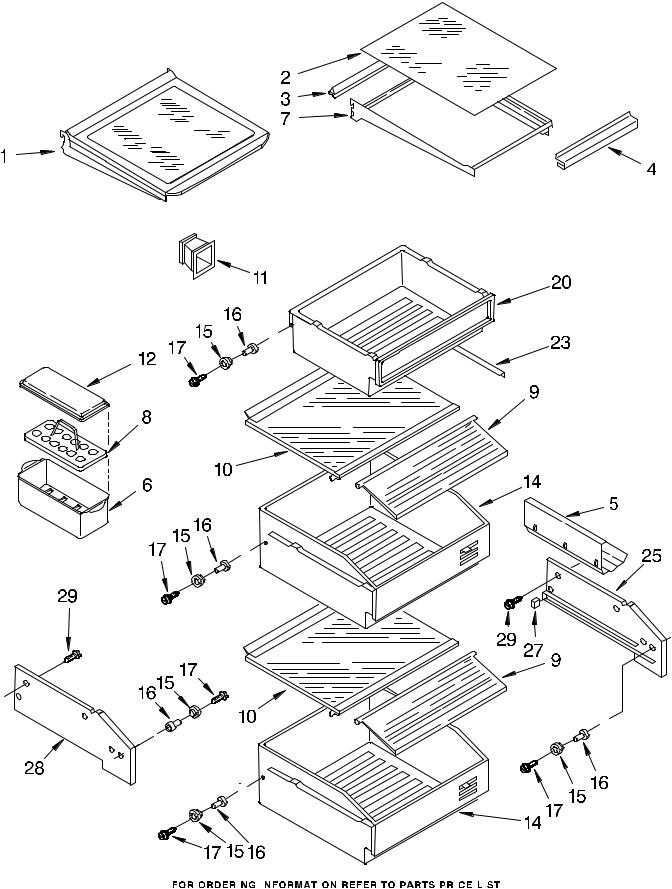 KitchenAid KSSS42QHW00 Parts List