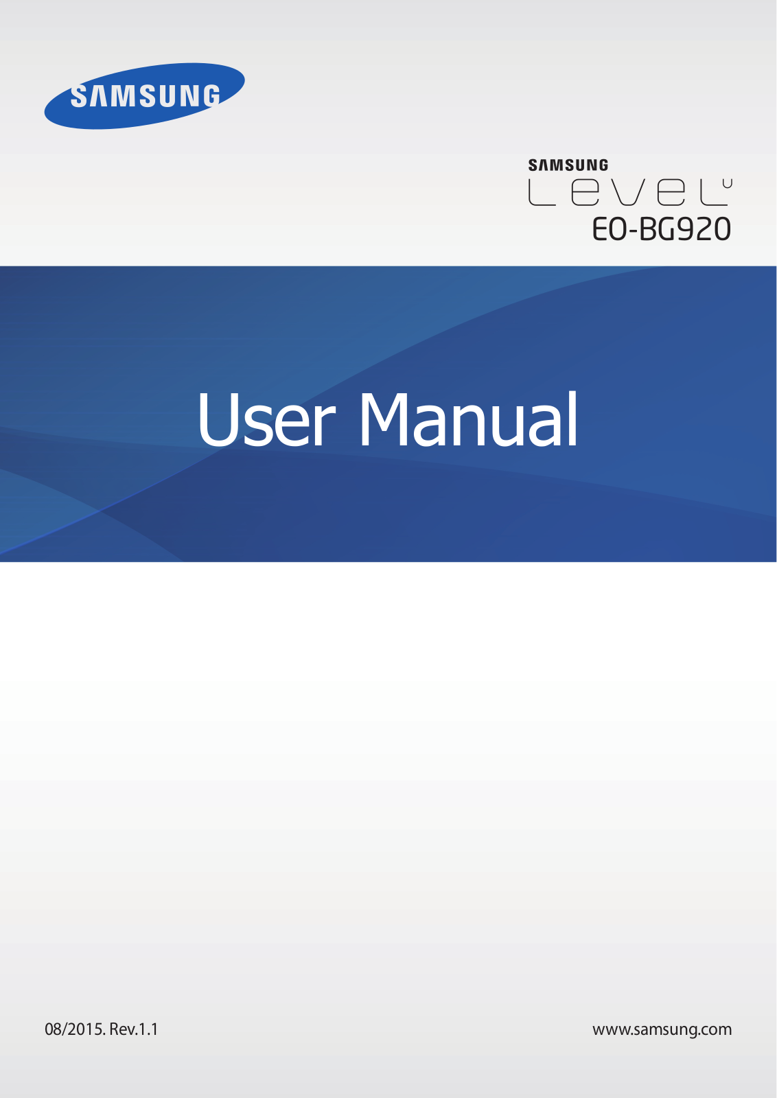 Samsung EO-BG920BWEGRU User Manual